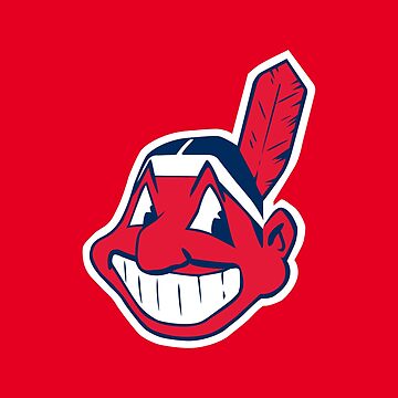 indian chief wahoo cleveland Sticker for Sale by conanflore