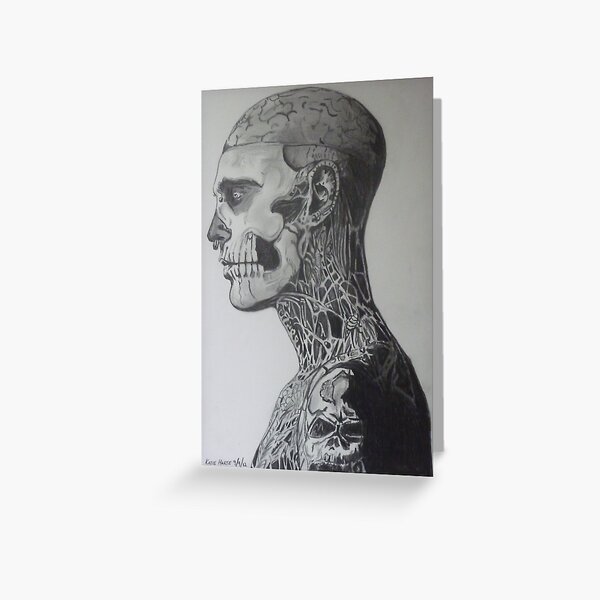 man-zombies #2 CANVAS Rick Genest Art Print Poster