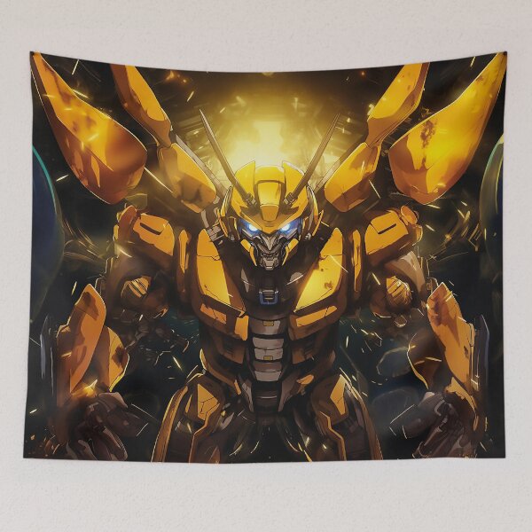 Aperçu de l'œuvre "Buzzing Back in Time: Bumblebee Transformer!" créée et vendue par Dream-Way.