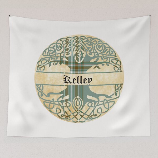Item preview, Kelley Tree of Life Clan Scottish Surname tartan designed and sold by BagTown Clans.