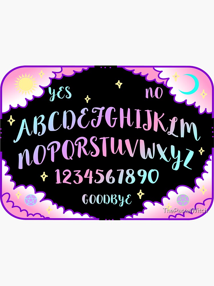 "Pastel Dreams Spirit Board" Sticker for Sale by ThePastelWitch Redbubble