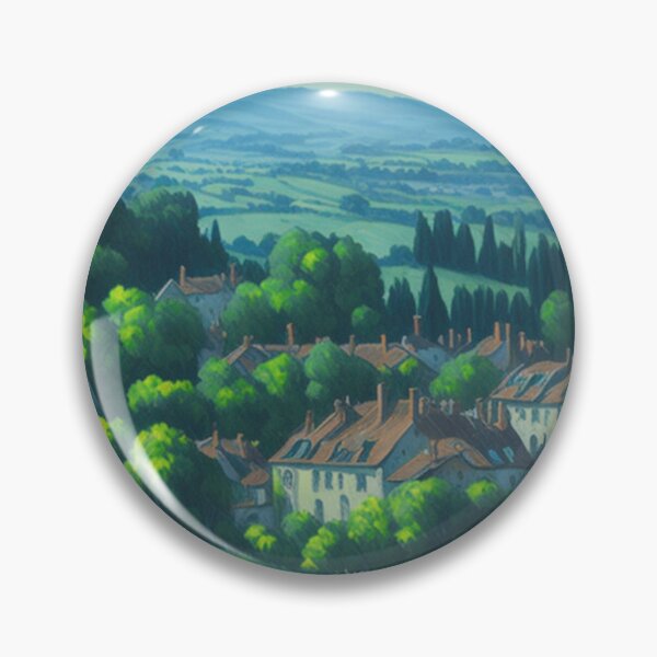 Item preview, Pierrefonds Village France Landscape Painting designed and sold by Paleo5135.