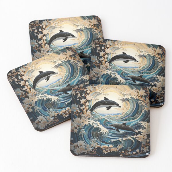 Item preview, Delfines saltando designed and sold by JeNoStudio.
