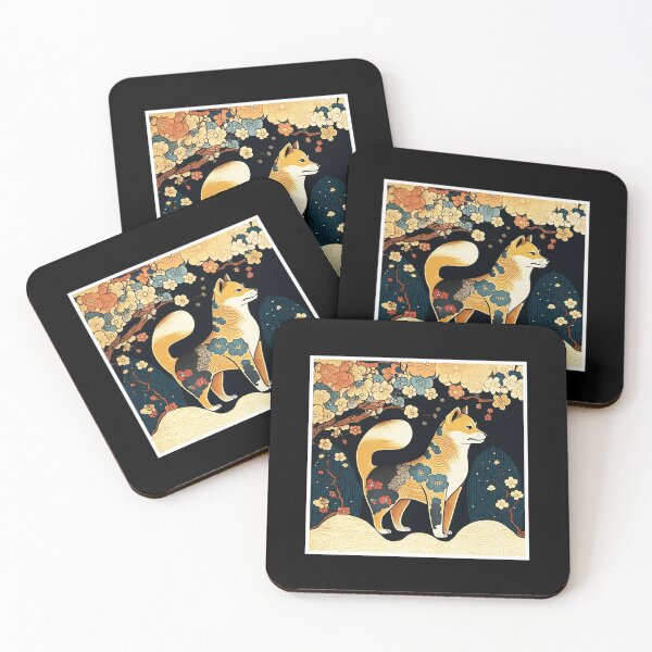 Item preview, Shiba inu dog in Minimal Japanese Art Style designed and sold by Logiamerch.