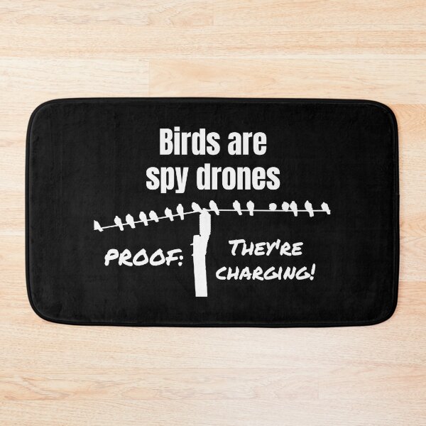 Item preview, birds are spy drones, with proof! (for dark background) designed and sold by Jeeb-Arts.