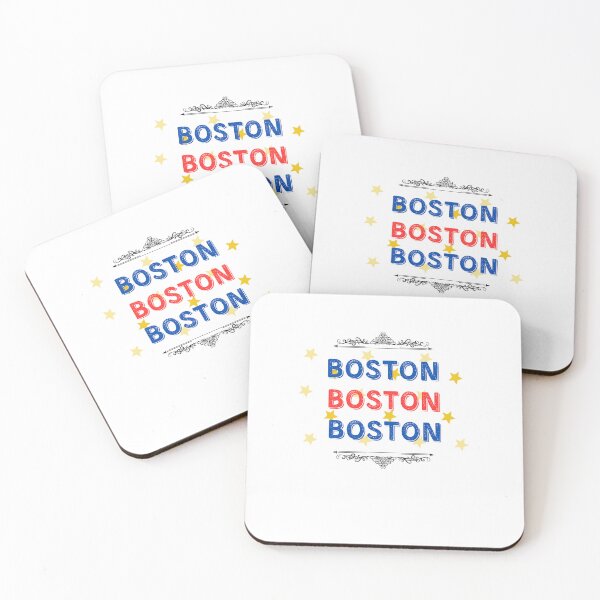 Item preview, The name Boston with the patriotic colors designed and sold by studio468.