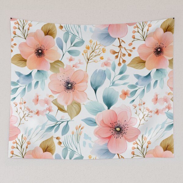 Item preview, Dreamy Watercolor Blooms Boho Blossoms Seamless Artistry designed and sold by pavenavach.