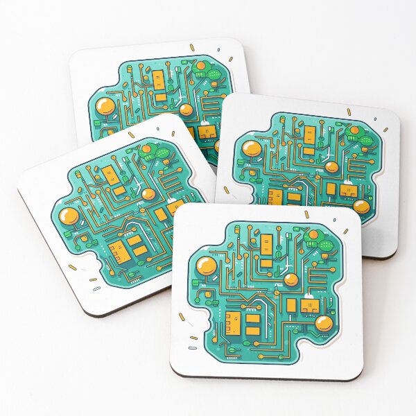 Item preview, Cute Circuit Board Illustration designed and sold by adamcr.
