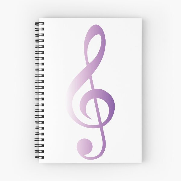 Item preview, Treble Clef Purple degradado designed and sold by Feliza Estrada.