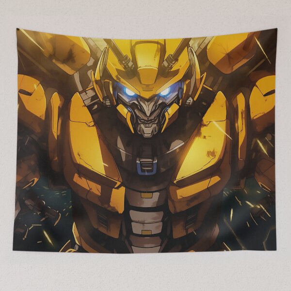 Aperçu de l'œuvre "Buzzing Back in Time: Bumblebee Transformer!" créée et vendue par Dream-Way.