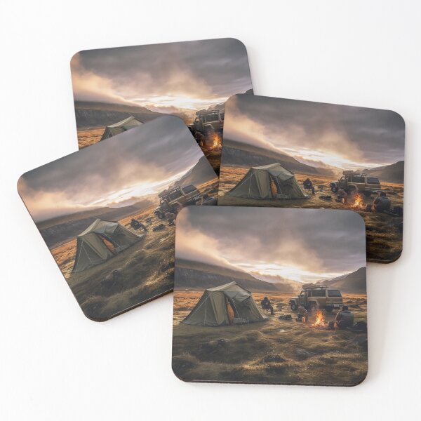 Item preview, Three man are camping on the open field designed and sold by EternityLoves.