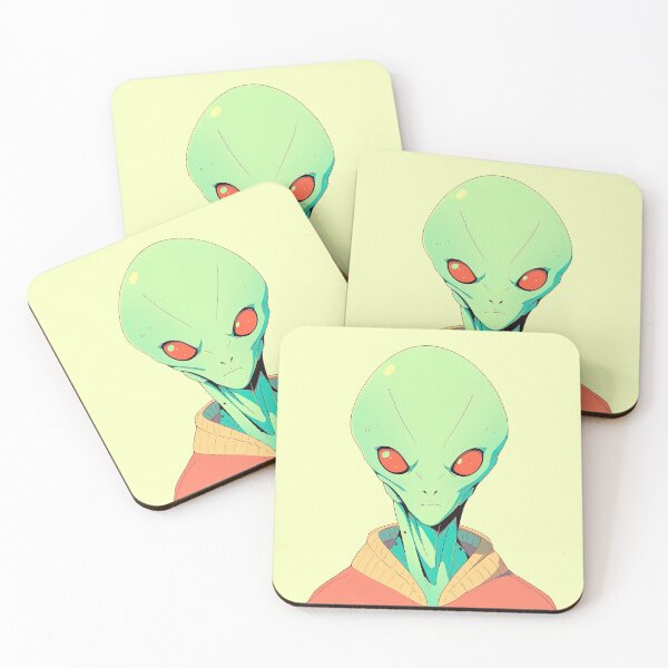 Item preview, Red-Eyed Alien Dude Knows What's Up designed and sold by sμ (smew).