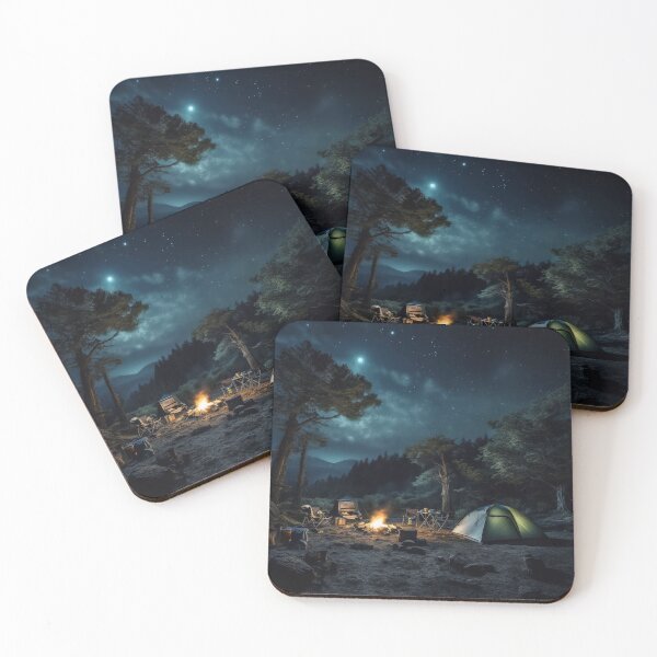 Item preview, Camping alone in the forest designed and sold by EternityLoves.