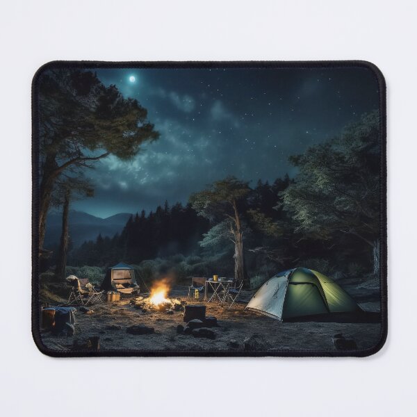 Item preview, Camping alone in the forest designed and sold by EternityLoves.