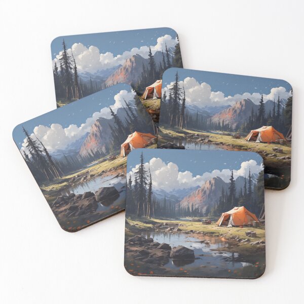 Item preview, The man is camping near the river designed and sold by EternityLoves.