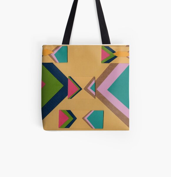 Rapped in Ribbons (Facemadics) All Over Print Tote Bag
