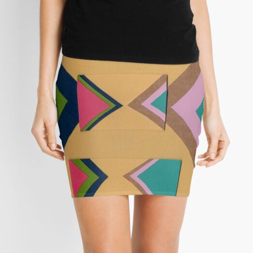 Rapped in Ribbons (Facemadics) Mini Skirt