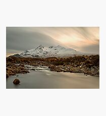 Sgùrr nan Gillean and The River Sligachan Isle of Skye Photographic Print
