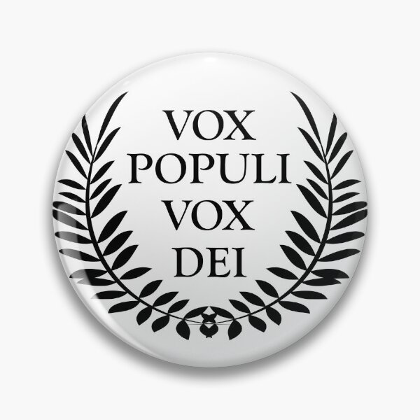 Item preview, Vox Populi, vox dei latin phrase designed and sold by Alexaltay.