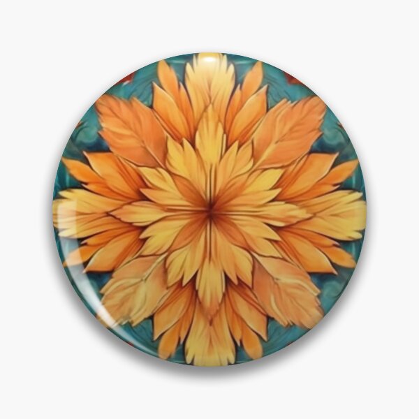 Item preview, Pretty Leaf Design in Orange, Yellow, and Teal designed and sold by LWLDesigns.