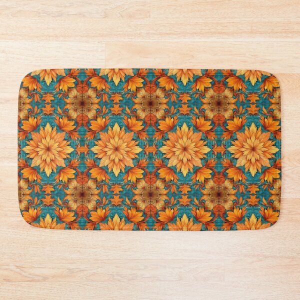 Item preview, Pretty Leaf Design in Orange, Yellow, and Teal designed and sold by LWLDesigns.