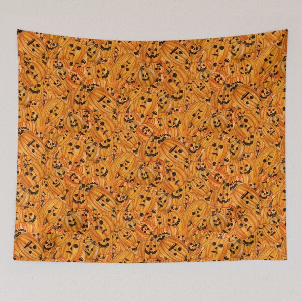 Item preview, Pumpkin carving collage designed and sold by katherineblower.