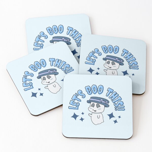 Item preview, “Let’s Boo This” cute ghost version 5 designed and sold by Ace Scribbles.