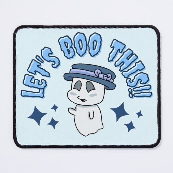 Item preview, “Let’s Boo This” cute ghost version 5 designed and sold by Ace Scribbles.