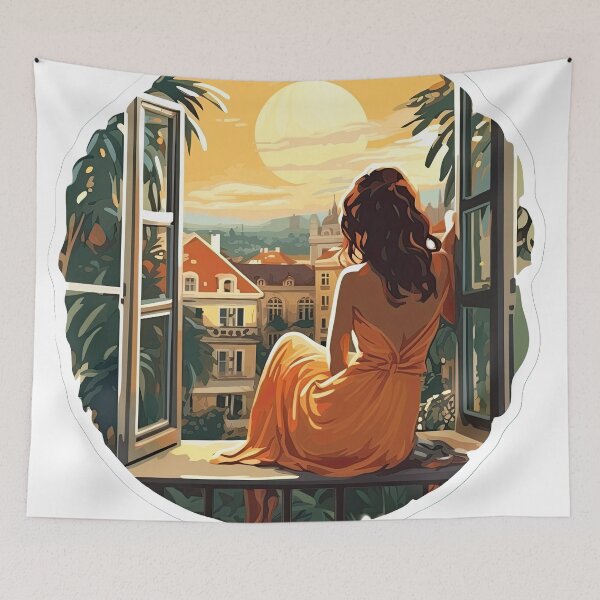 Item preview, Woman looking at the sun designed and sold by abmkf.