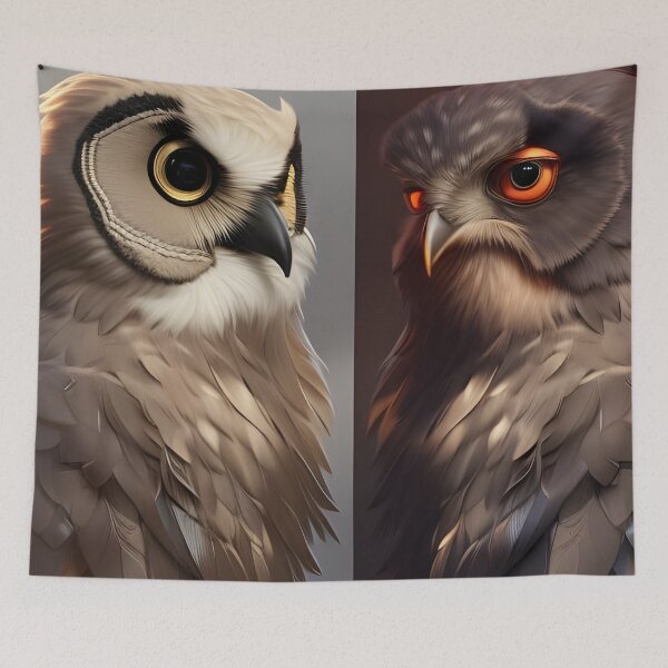Item preview, Dueling Owls designed and sold by IrishBarbarian.