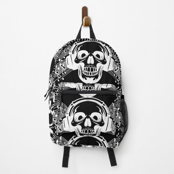 Item preview, DJ Music Skull - White designed and sold by Skulls & Calaveras.