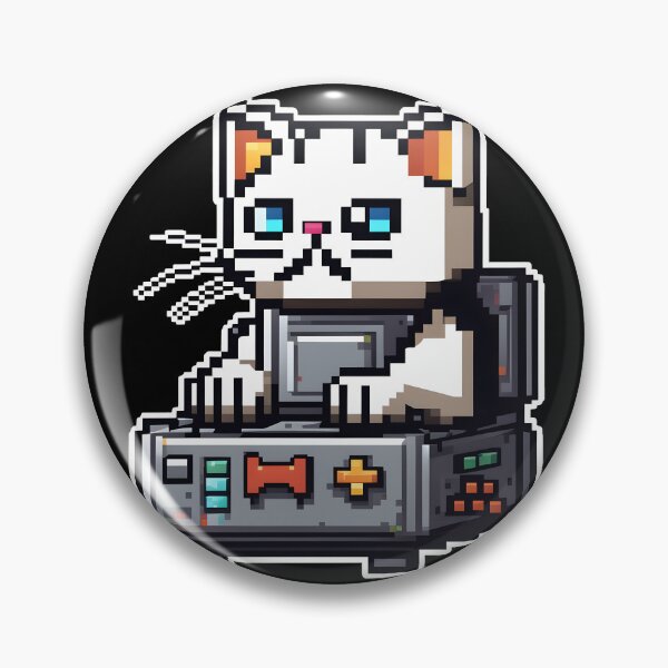 Item preview, 8 Bit Video Kitty designed and sold by bethdaydreamzz.