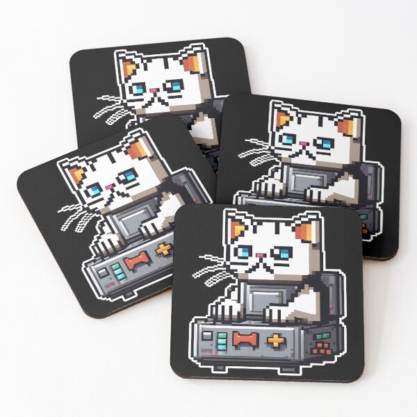 Item preview, 8 Bit Video Kitty designed and sold by bethdaydreamzz.