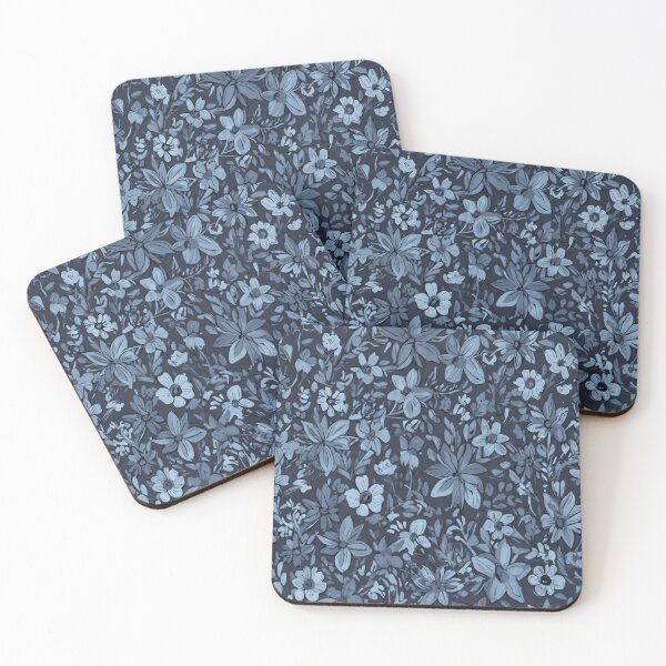 Item preview, Floral Pattern Design in light Selenium mixed with Grey & white designed and sold by Md Rashid  Hasan.