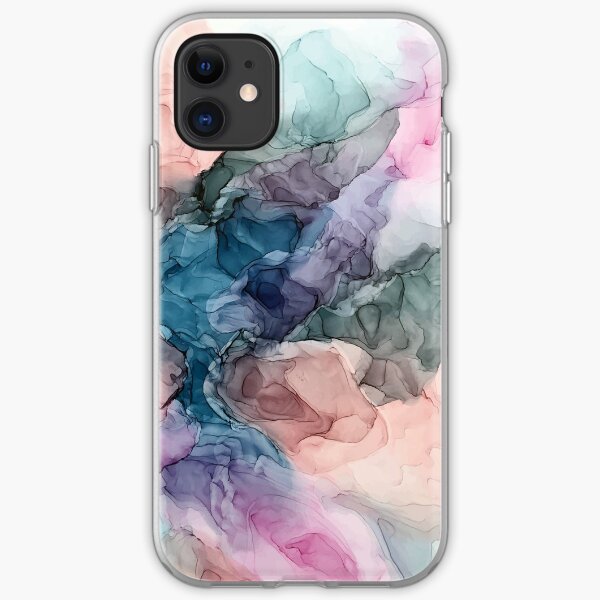 Heavenly Pastels 2: Original Abstract Ink Painting iPhone Soft Case