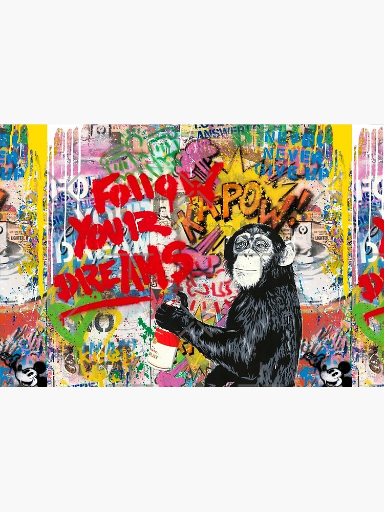 Thumbnail 2 of 2, Jigsaw Puzzle, Follow Your Dreams Chimp designed and sold by Teecha.
