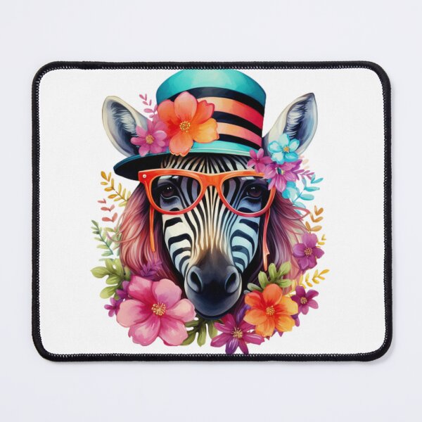 Item preview, Funny colorful zebra in sunglasses designed and sold by Dreamtodream.