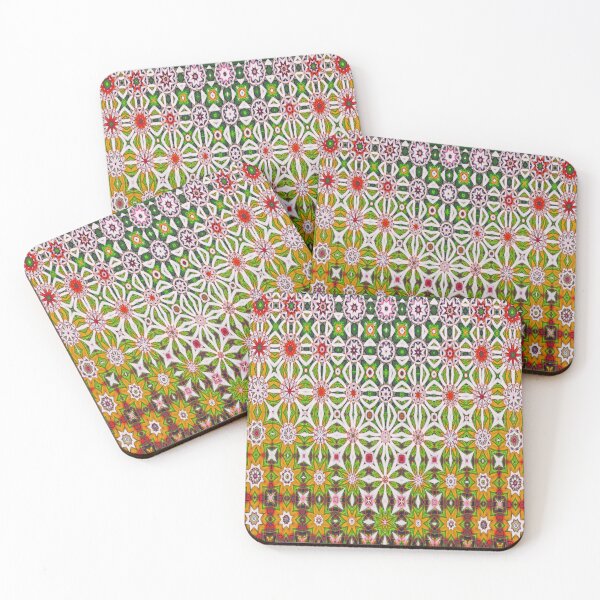 Item preview, Beautiful pattern in green, pink, red, yellow and white. designed and sold by LindaLG.