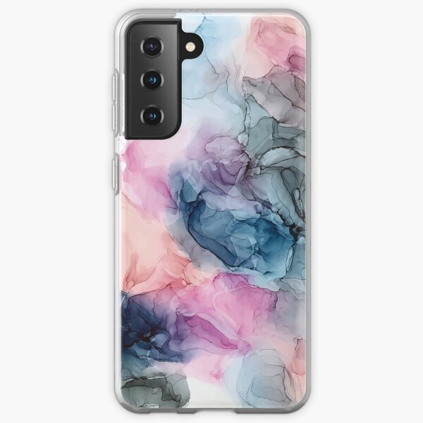 Heavenly Pastels 1: Original Abstract Ink Painting Samsung Galaxy Soft Case
