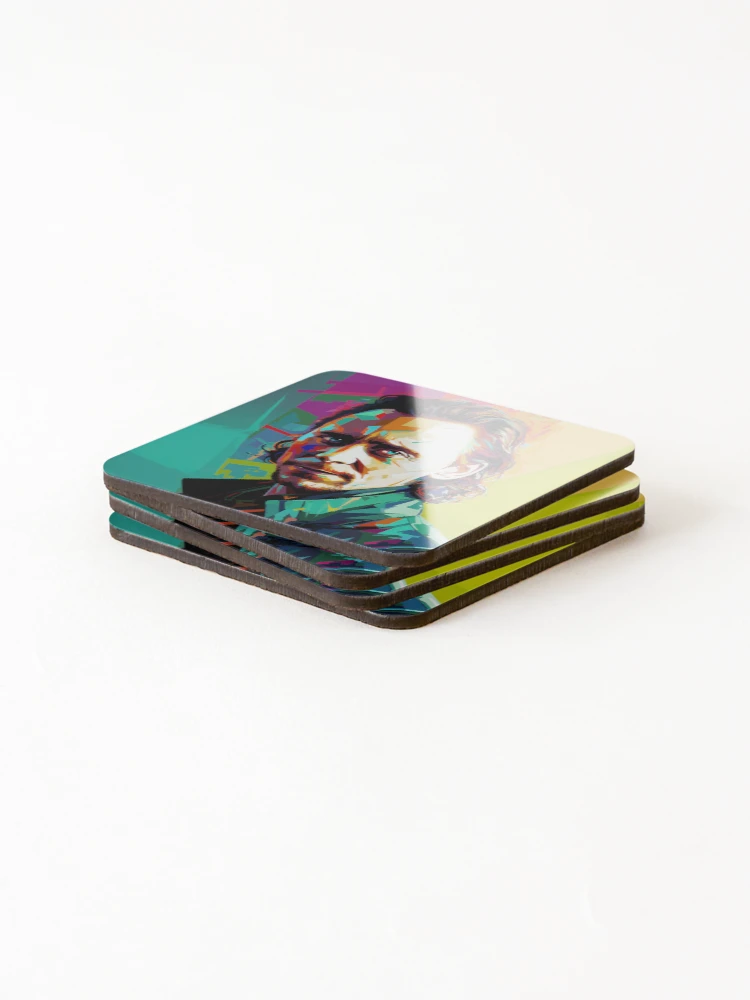 Thumbnail 4 of 5, Coasters (Set of 4), Tom designed and sold by InkishDelight.