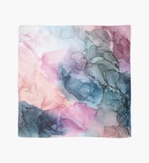 Heavenly Pastels 1: Original Abstract Ink Painting Scarf