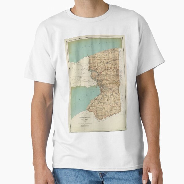 Item preview, Vintage Map of Erie and Niagara County NY (1895) designed and sold by BravuraMedia.
