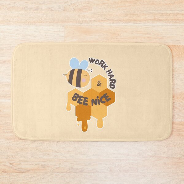 Item preview, Work Hard and Bee Nice | Cute Happy Bee designed and sold by Kimochi-Shop.