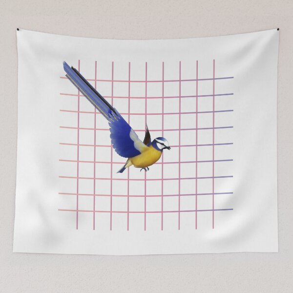 Item preview, Blue bird pattern designed and sold by Logo-in-.