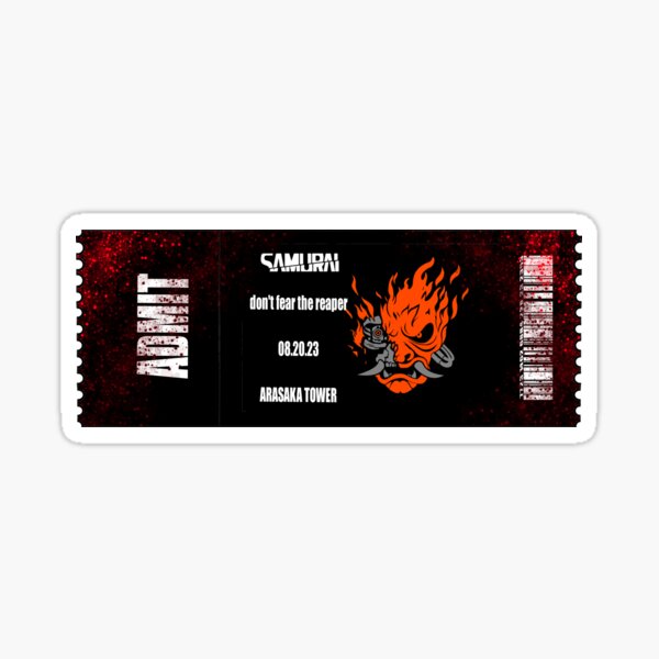 Mix 10/50 PCs Cyberpunk edgerunner 2077 Cyber V Epic Game Sticker