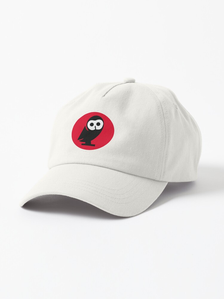 Thumbnail 1 of 7, Cap, Red Owl of Minerva in White Circle designed and sold by twpolger.