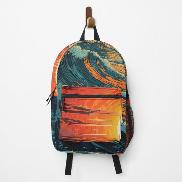 Item preview, Waves and sunset designed and sold by JeNoStudio.