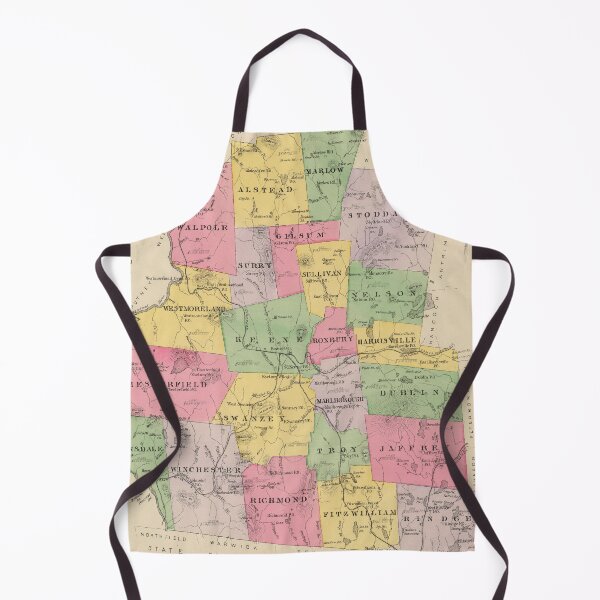 Item preview, Vintage Map of Cheshire County NH (1892) designed and sold by BravuraMedia.