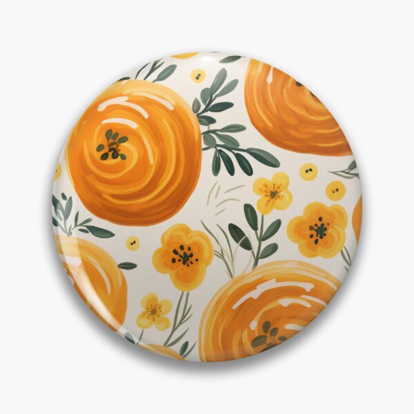 Item preview, Glazed Mornings | Honey Bun Floral Pattern designed and sold by Molly Carlson.