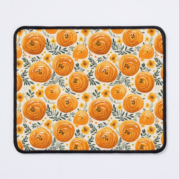Item preview, Glazed Mornings | Honey Bun Floral Pattern designed and sold by Molly Carlson.